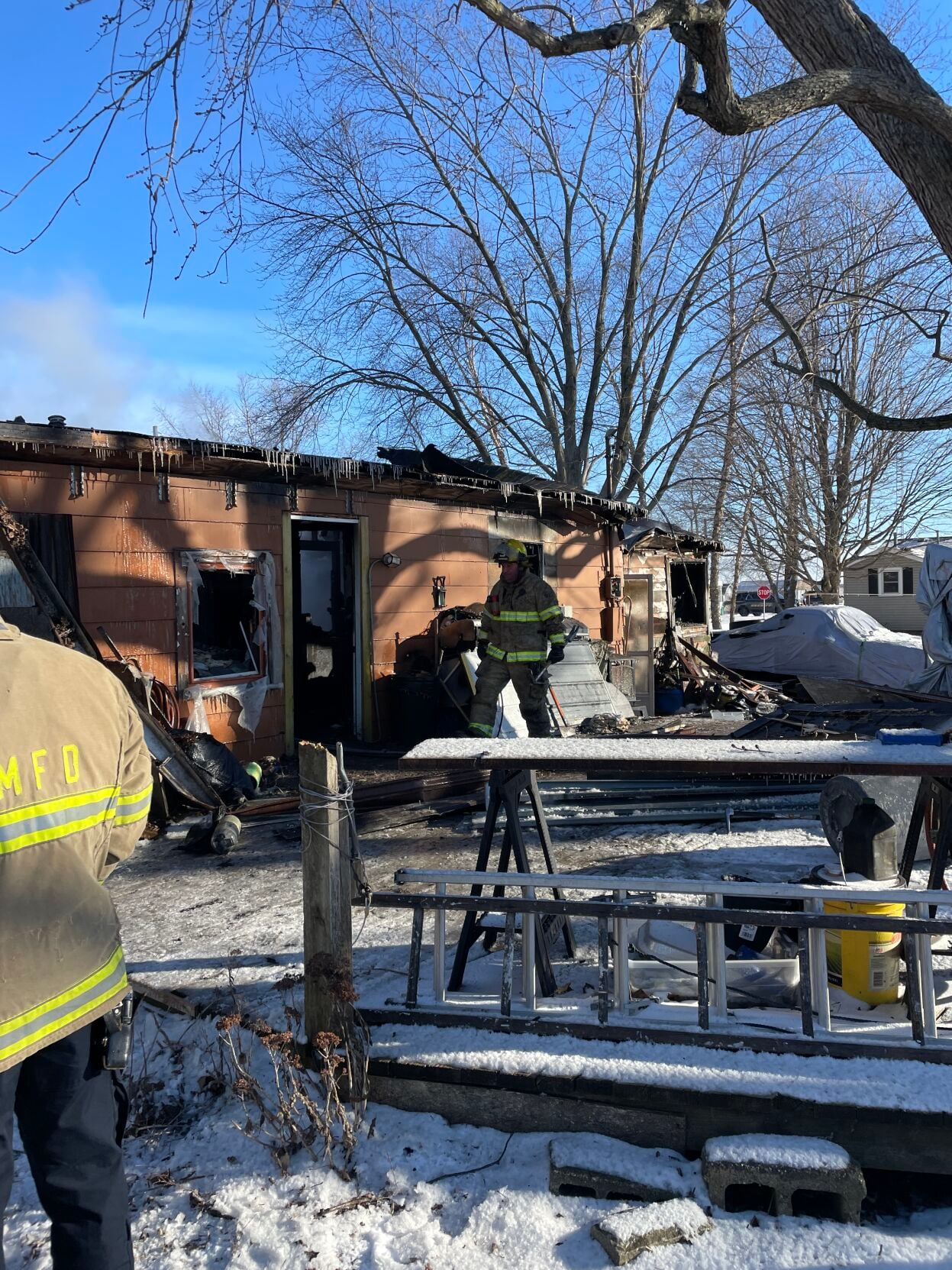 Lincoln Fire Protection District Responds to Structure Fire in Lerna Wednesday