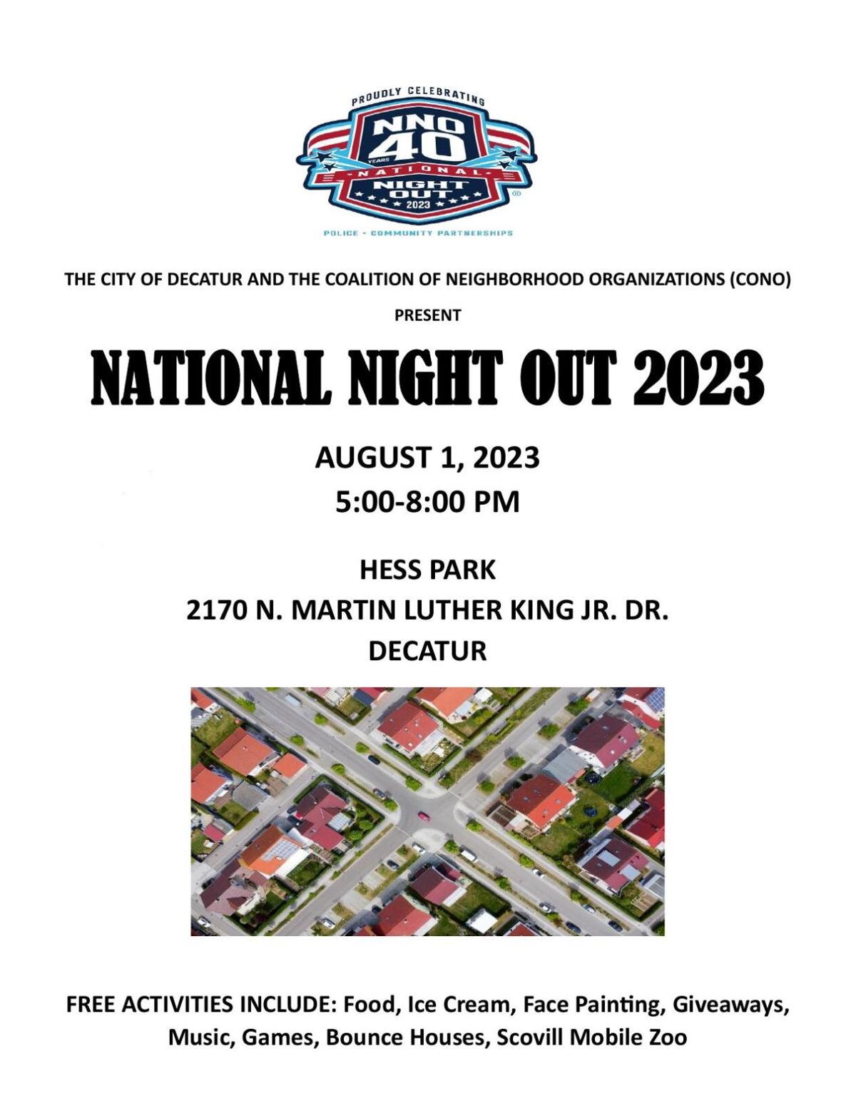 National Night Out 2023 Flyer
