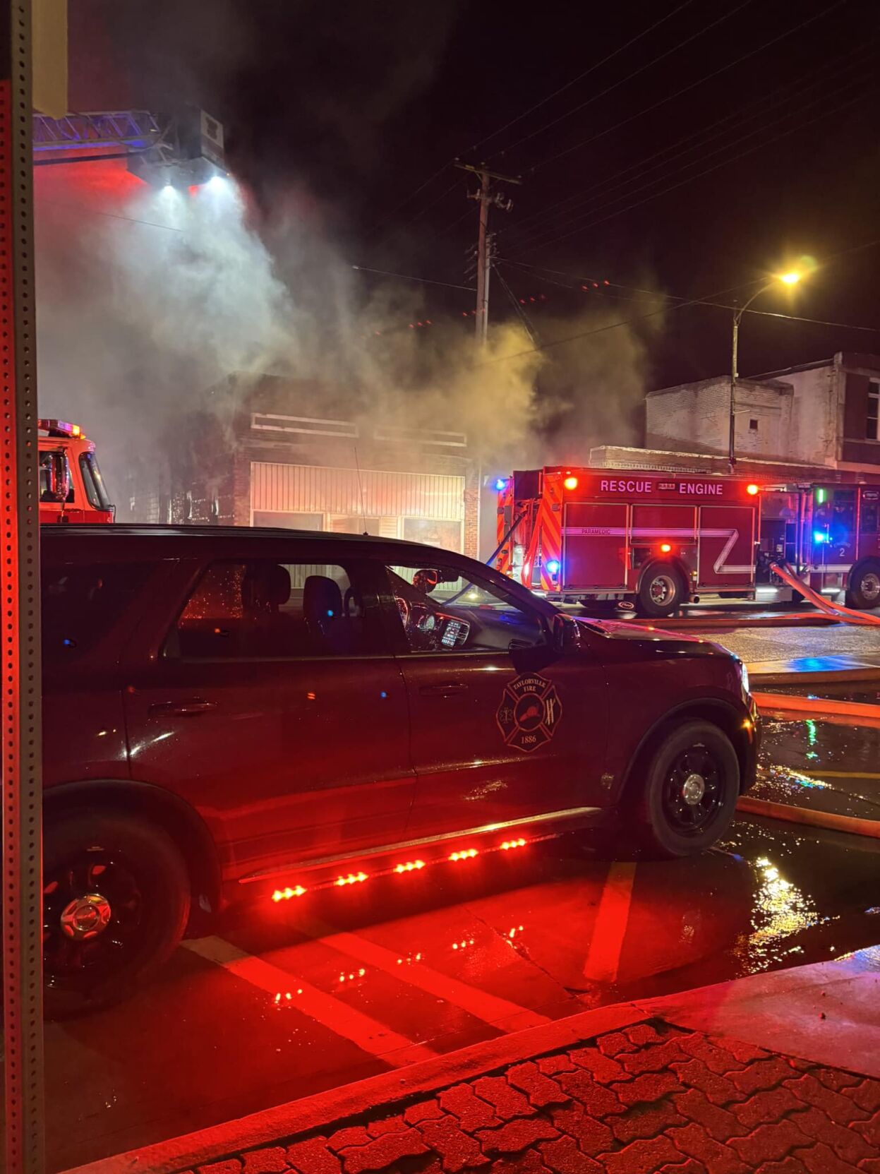 Major fire in downtown Taylorville
