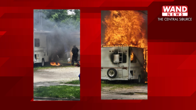 RV fire in Decatur 5.13.26