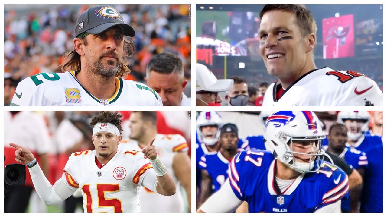 Tom Brady, Aaron Rodgers, Patrick Mahomes and Josh Allen set to