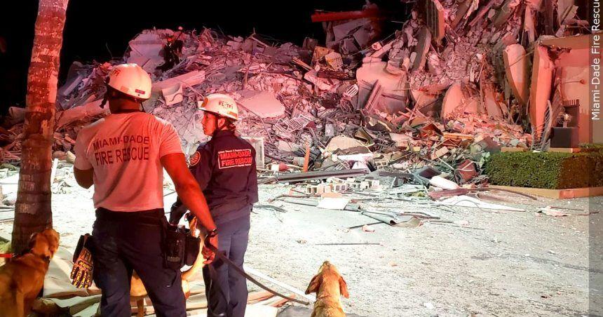 Families of the missing visit site of Florida condo collapse | News ...