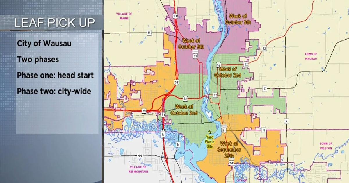 Leaf pickup begins for some Wausau residents Video