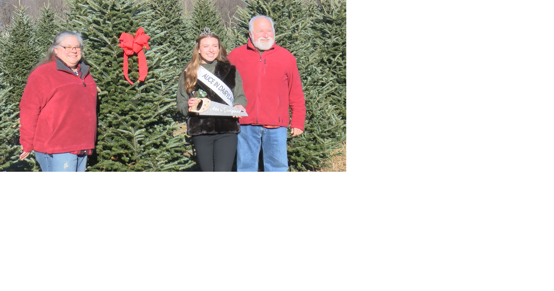 "Alice in Dairyland" kicks off Wisconsin holiday season with first Official Christmas Tree Cutting