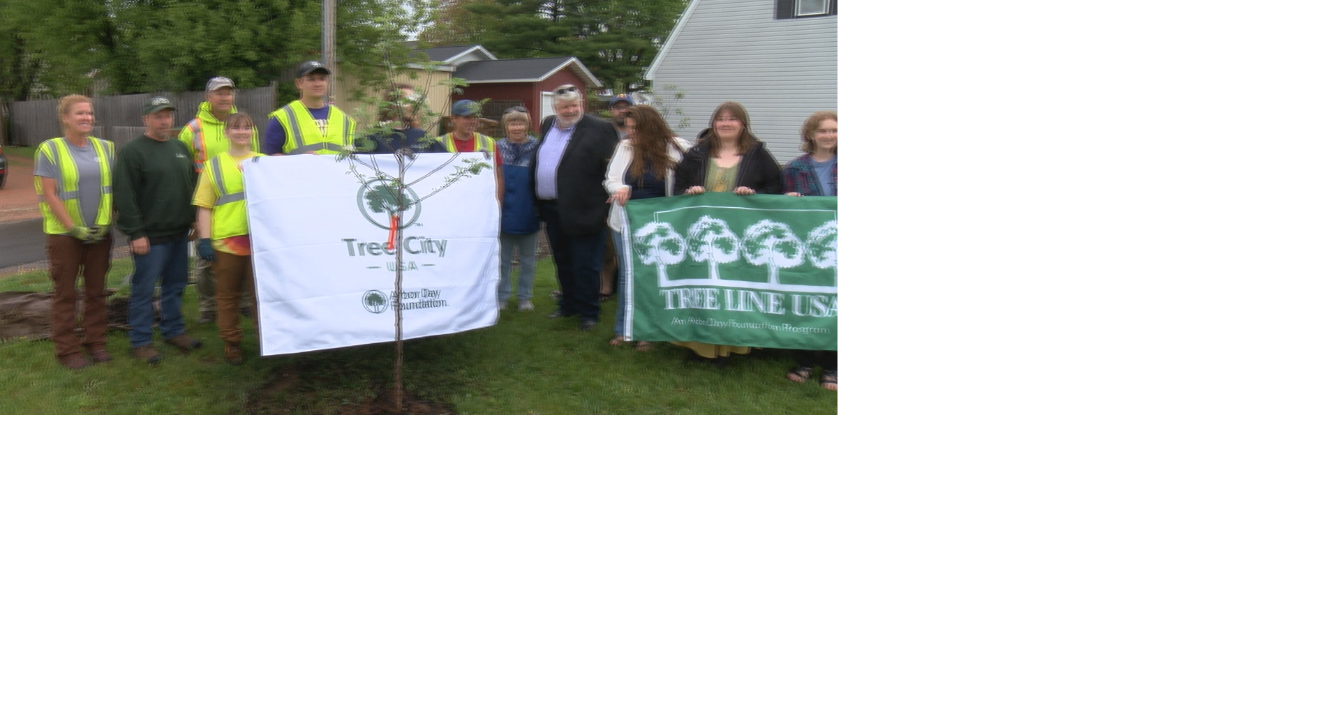 Stevens Point planting apple trees in community garden as late celebration of Arbor Day