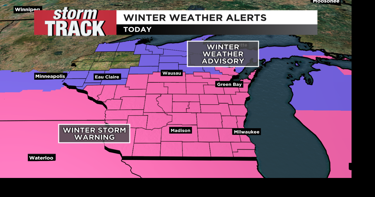 Winter storm brings heavy, accumulating snow across much of Wisconsin