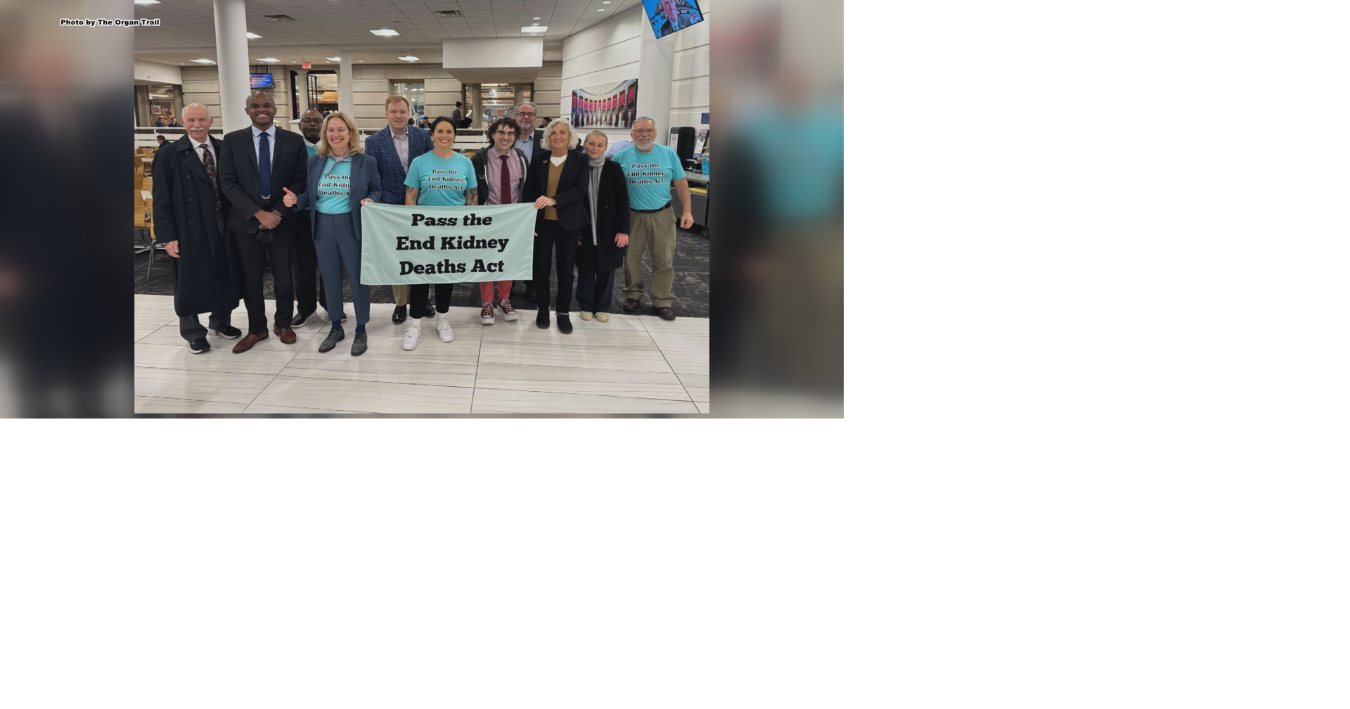 ORGAN TRAIL: Local non-profit works to pass End Kidney Deaths Act