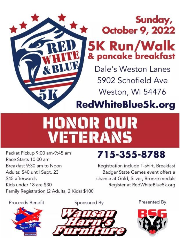 STILL SERVING: Red, White & Blue 5K, News