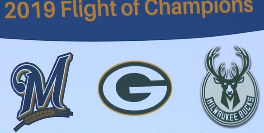 Packers, Brewers, Bucks partner for third 'Flight of Champions' to