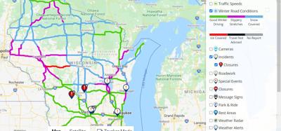 Wi 511 Road Conditions Map Road Conditions Deteriorating In North Central Wisconsin News Waow Com