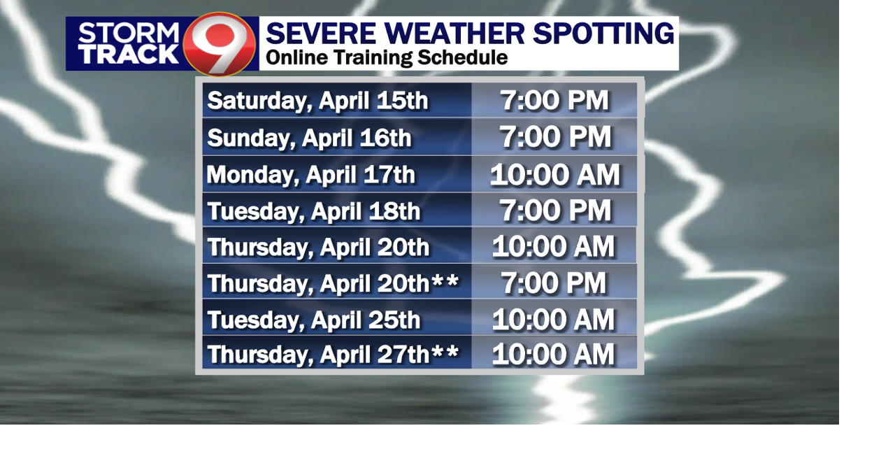 Skywarn Spotter Training News
