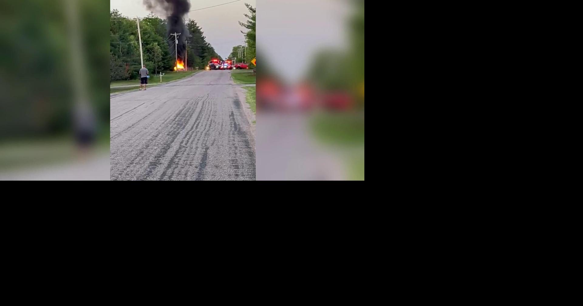 Deadly, fiery crash following police chase in Wood County