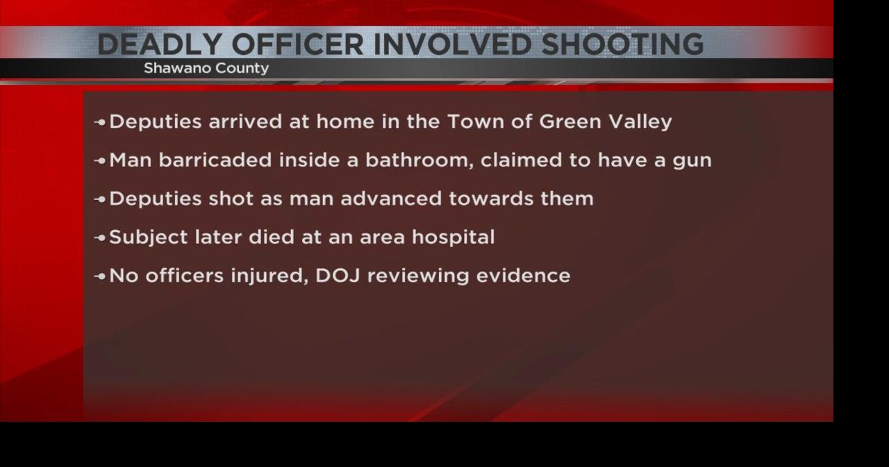 NEW DETAILS: Names released in deadly Shawano County officer-involved shooting | News | waow.com