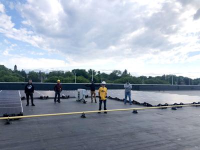 Mid-State Technical College students install a large solar ...