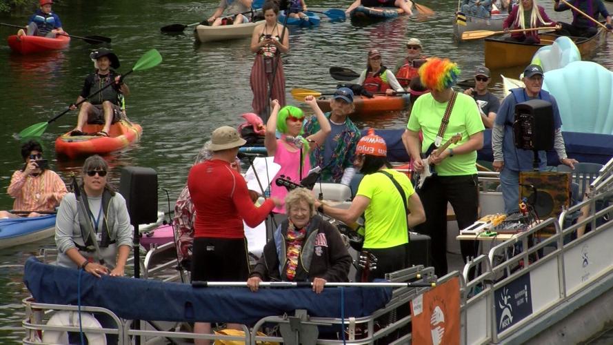 Fools Flotilla draws hundreds of costumed participants to Yahara River