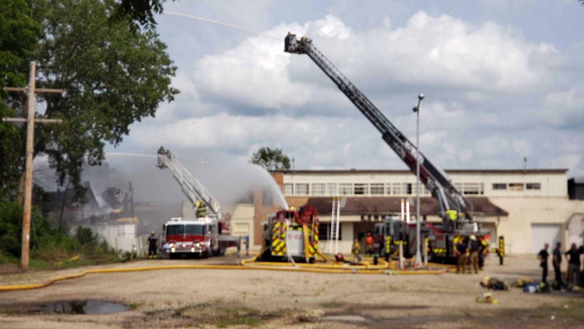 Fort Atkinson Transit Warehouse Is Total Loss After Fire Archive Waow Com