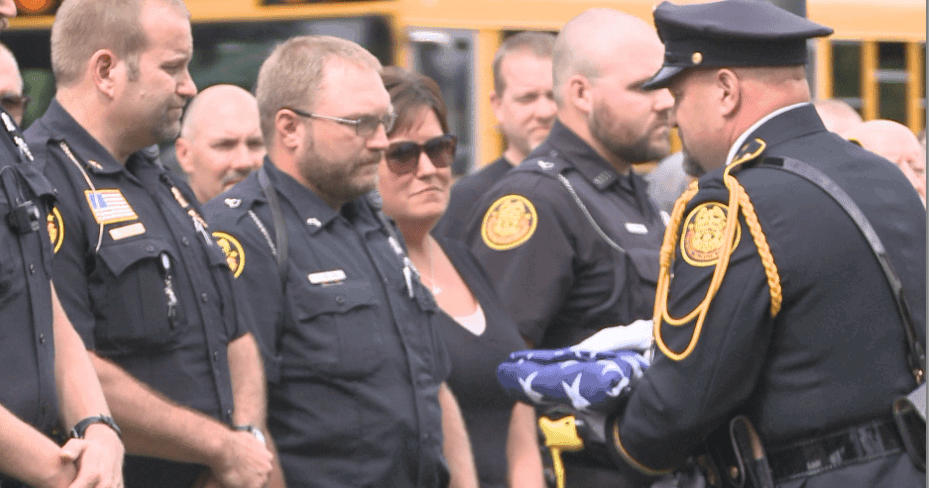 Stevens Point Police Stevens Point Police Department hold flag ceremony in honor of K9 Luna ...