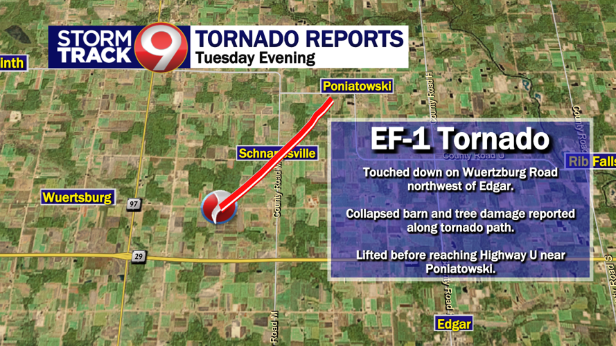 Edgar Path BREAKING: Two tornadoes confirmed by NWS - in Unity and near Edgar ...