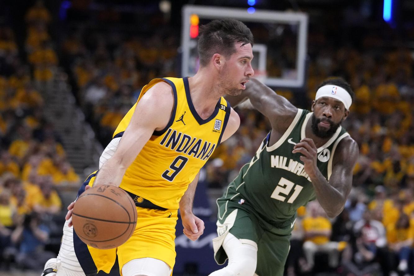 Pat Beverley throws ball at Pacers fans, later asks reporter to leave