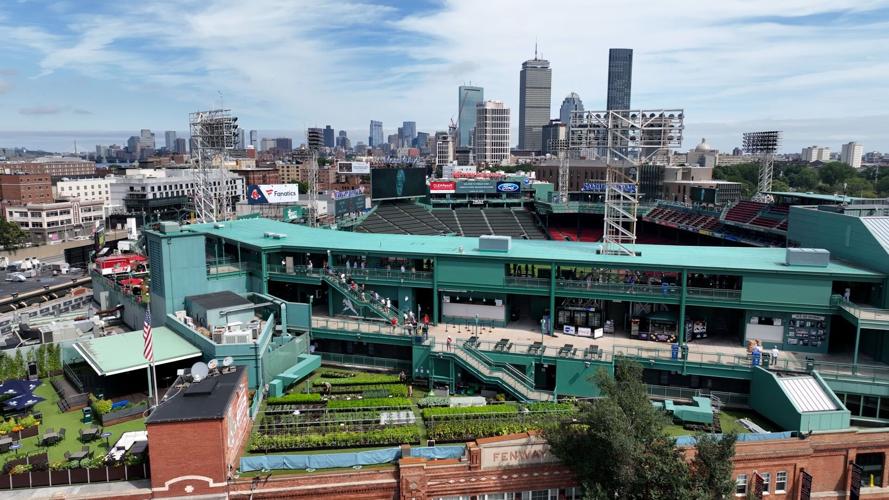 Vintage Aerial Fenway Park, Boston, MA Editorial Photo - Image of