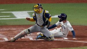 Rays Rally Past Brewers in 12th to Force Game 5