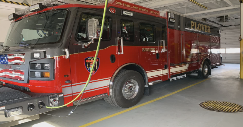 Plover Fire Department upgrades with new fire truck | News | waow.com
