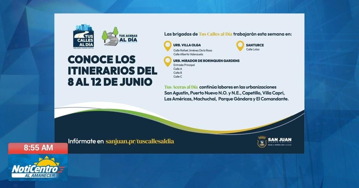 Brigadas de "Tus Calles al Día" realizarán trabajos de repavimentación en San Juan