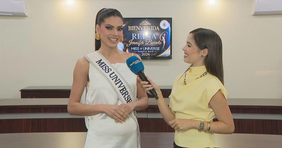 Jennifer Barreto, Miss Universe Puerto Rico, recibe emotivo recibimiento en San Sebastián