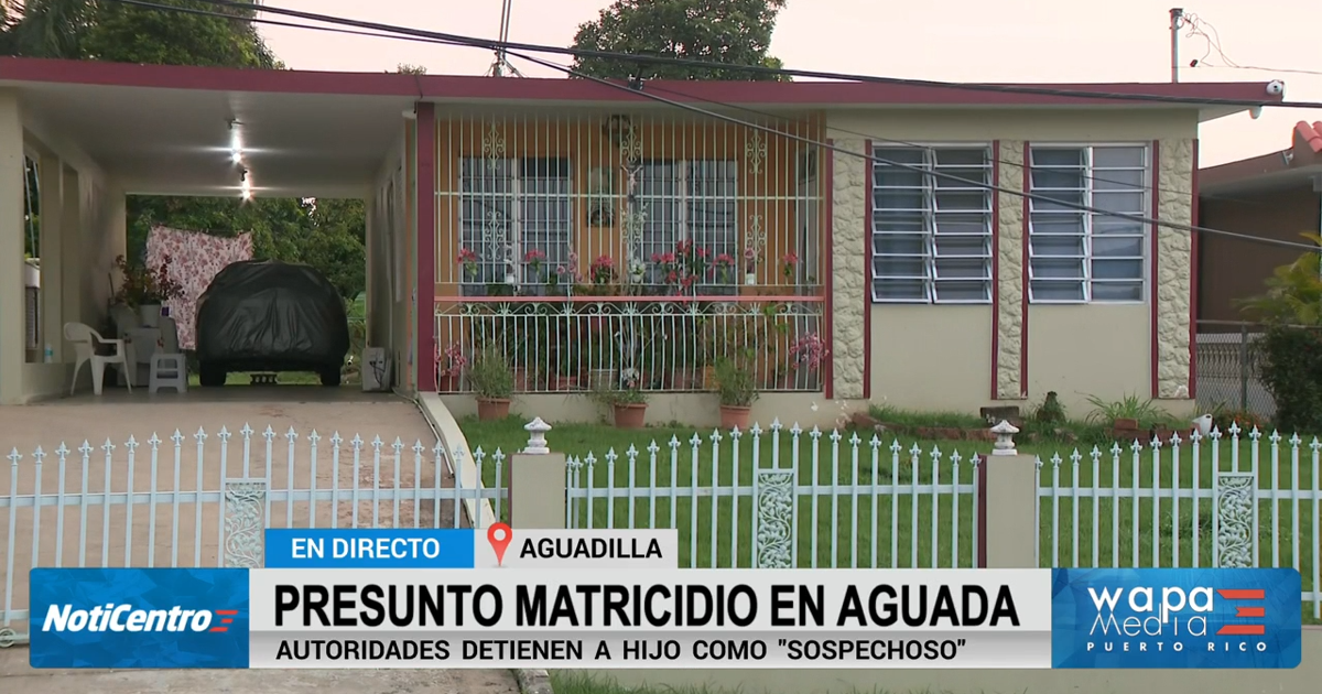 Hijo admite haber asesinado a su madre en Aguada; escena descrita como "sumamente violenta"