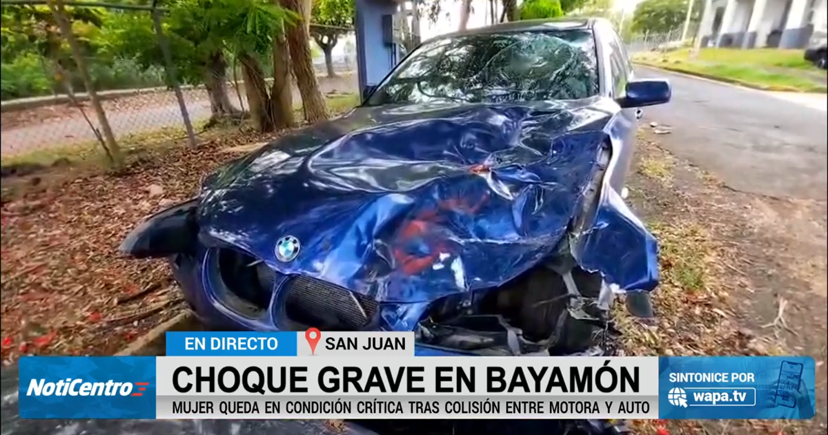 Joven madre en condición crítica tras ser impactada por conductor ebrio en Toa Alta