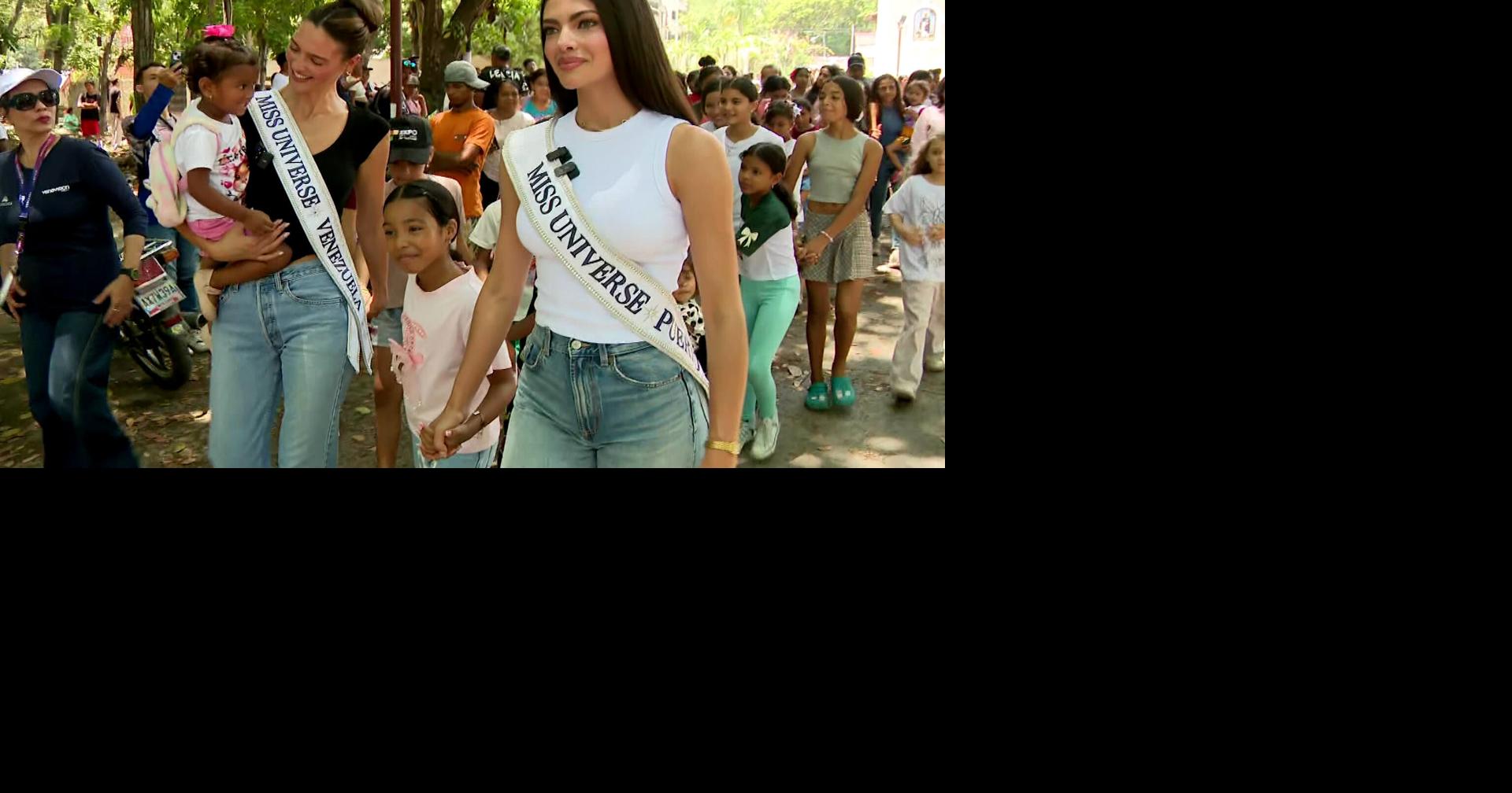 Cáritas y reinas del Miss Universe llevan ayuda y alegría a niños damnificados en Venezuela