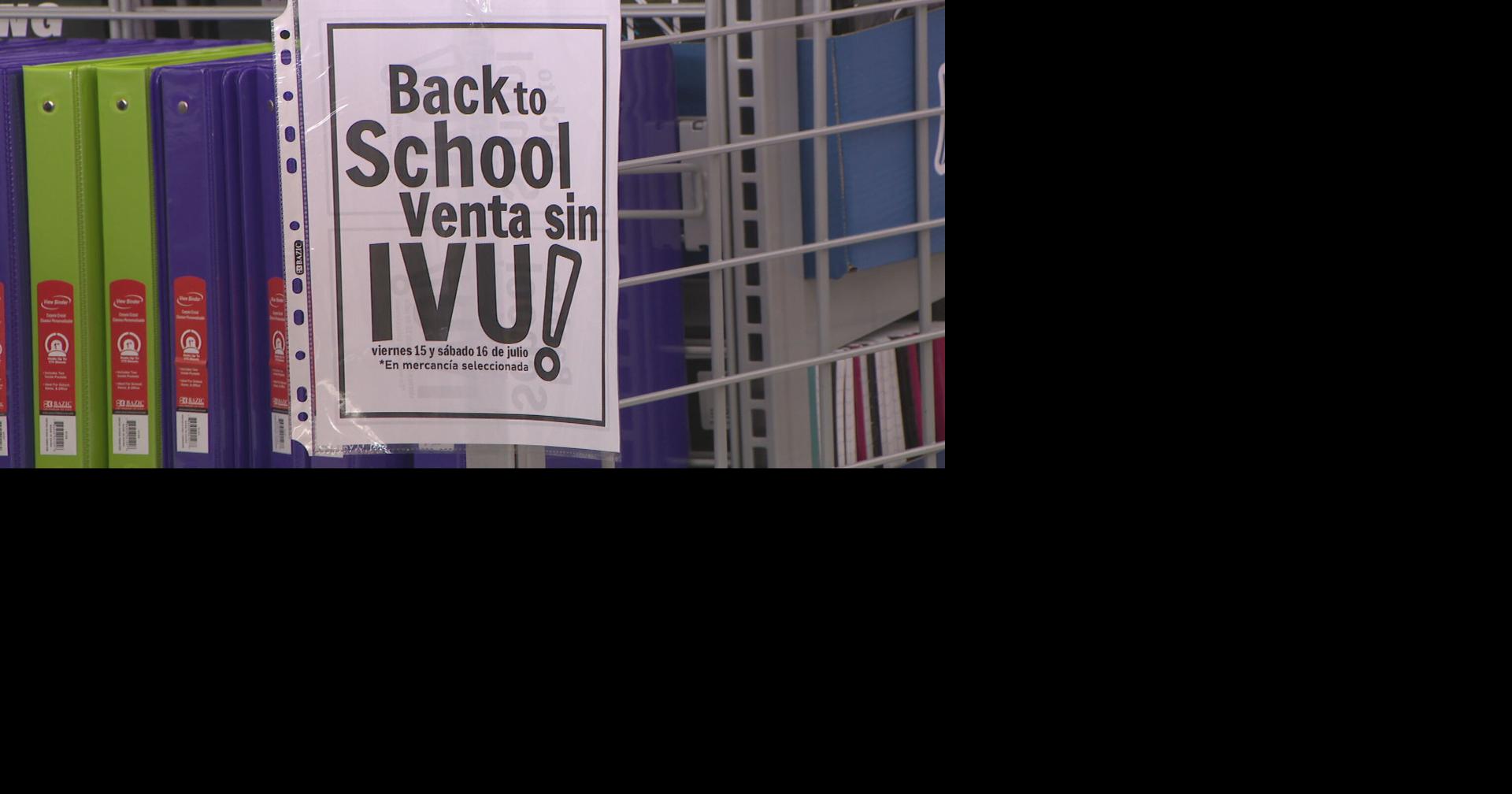 Hacienda anuncia dos períodos de ventas sin IVU para el regreso a clases 2026-2027
