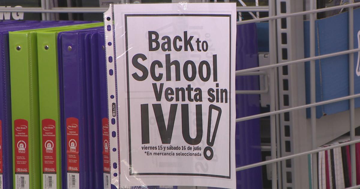 Hacienda anuncia dos períodos de ventas sin IVU para el regreso a clases 2026-2027