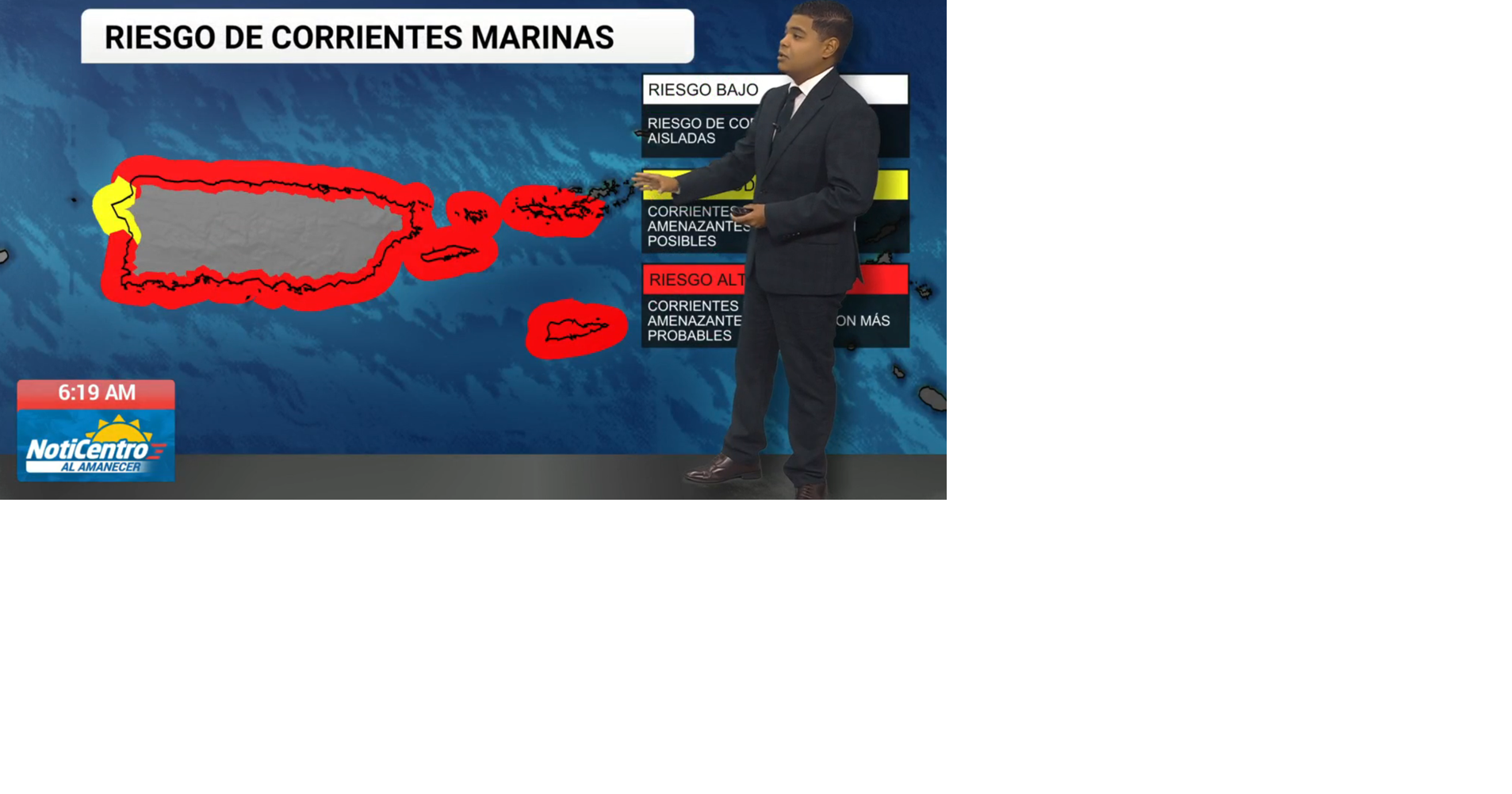 Tu Tiempo: viernes sumamente caluroso y con riesgo alto de corrientes marinas