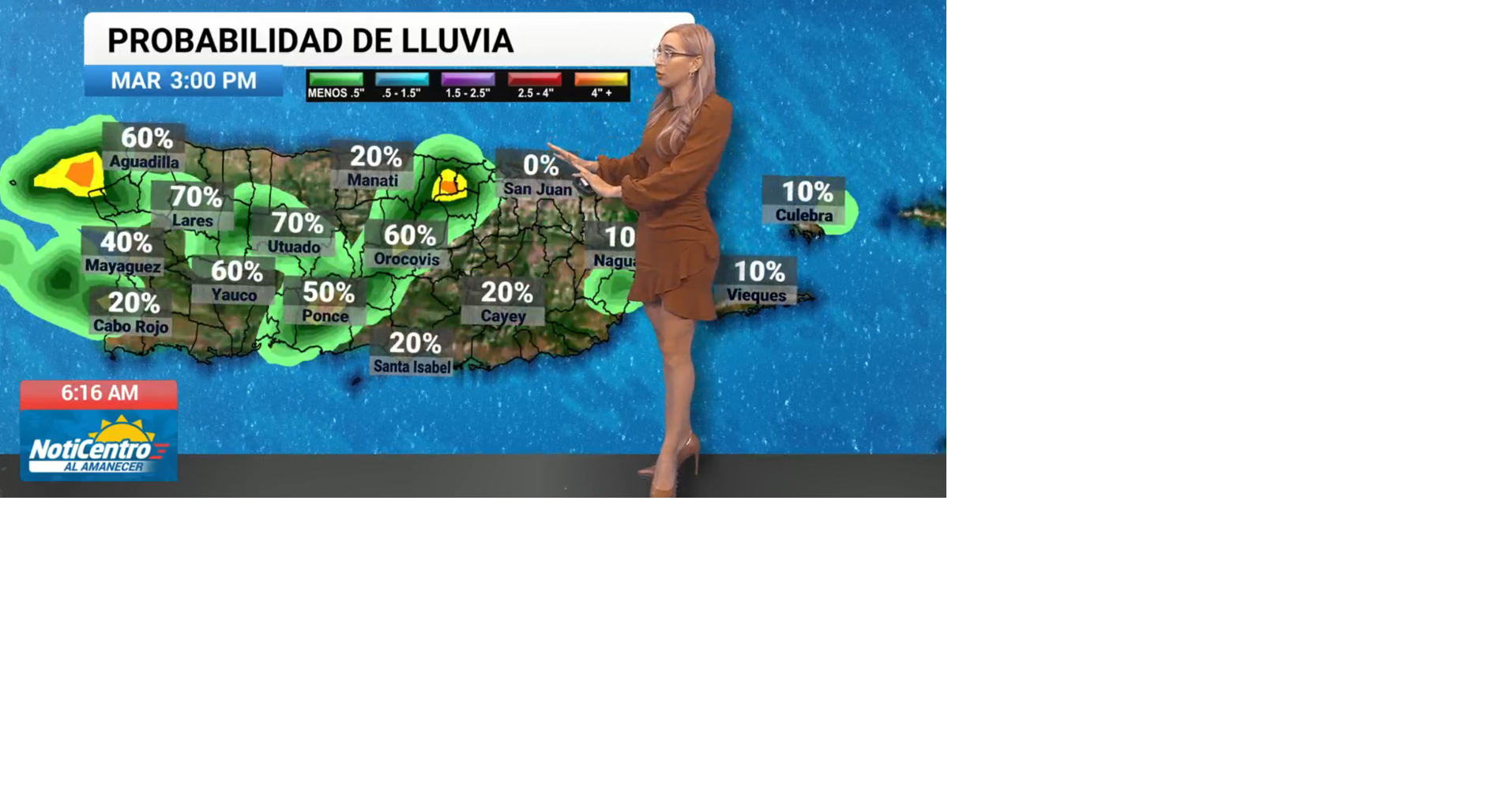 Patrón inestable con lluvias y tronadas continúa este martes en toda Puerto Rico