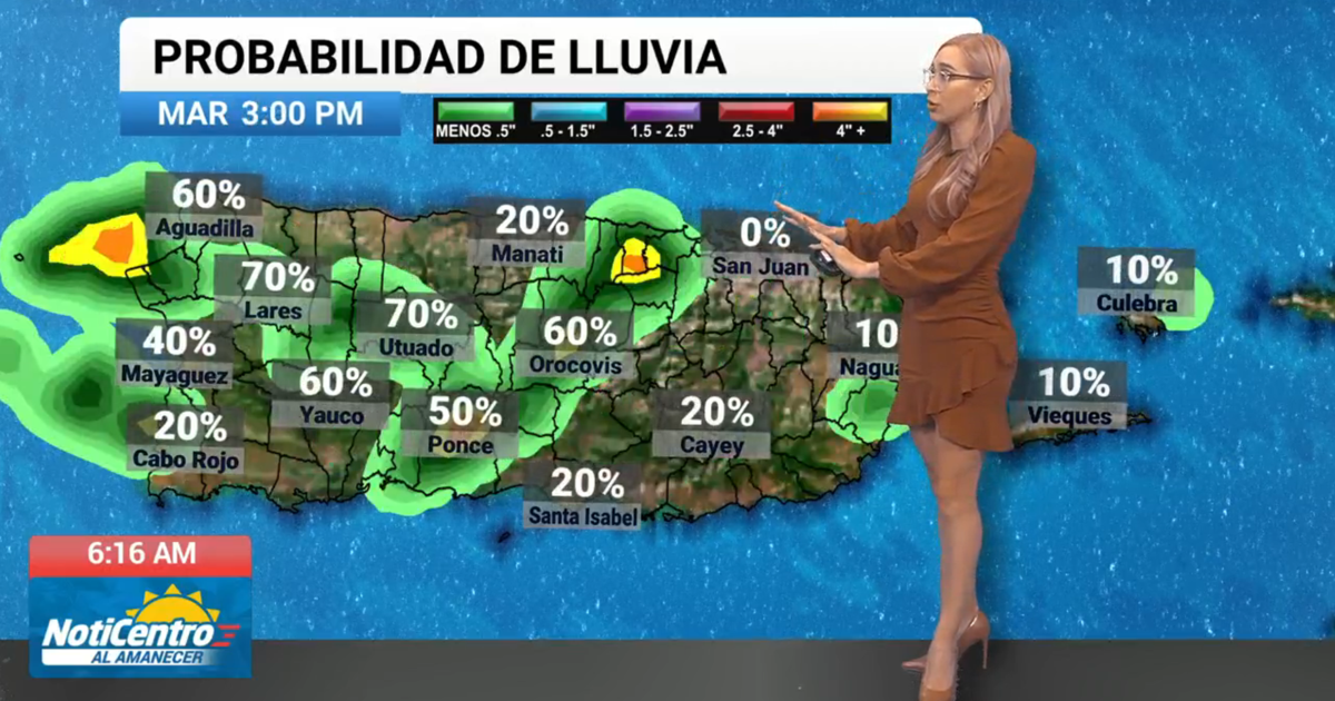 Patrón inestable con lluvias y tronadas continúa este martes en toda Puerto Rico
