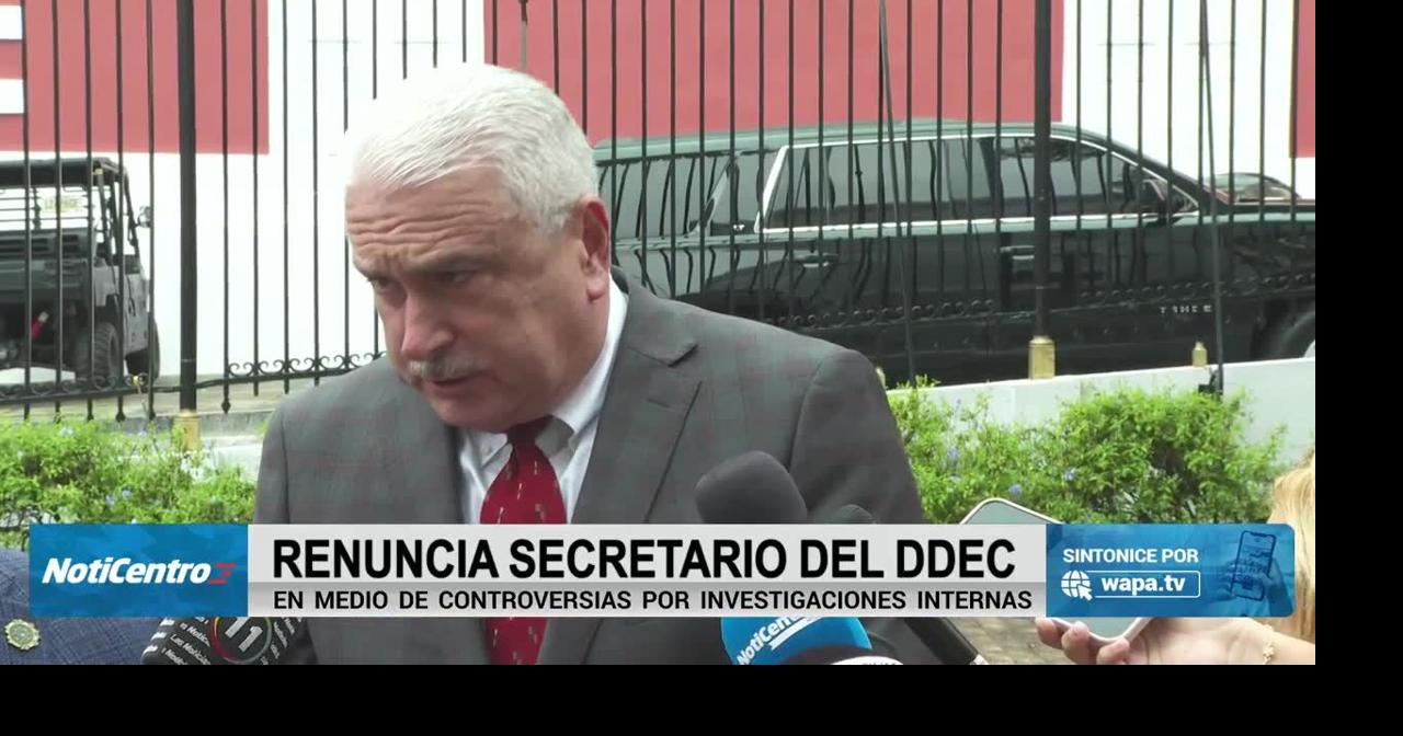 Presidente del Senado afirma que renuncia de secretario del DDEC es “lamentable”