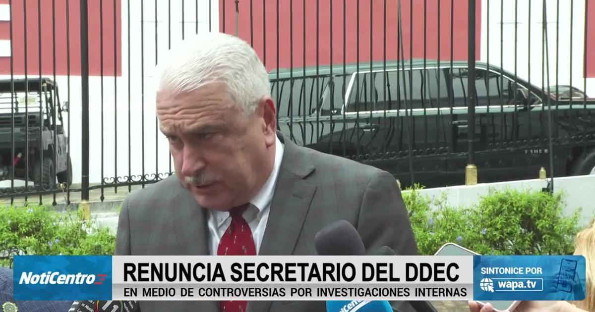 Presidente del Senado afirma que renuncia de secretario del DDEC es “lamentable”