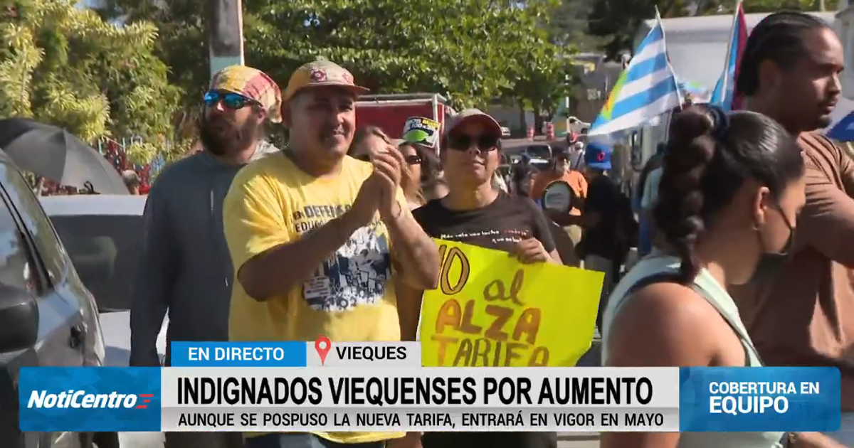 Viequenses protestan contra aumento de tarifas del transporte marítimo