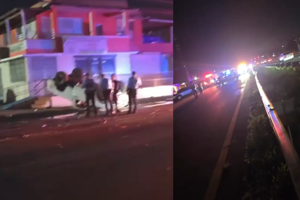 Imagen de la cobertura de: Varias personas heridas por accidente con carro volcado en Río Grande