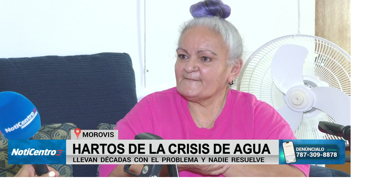 Residente de Morovis exige un servicio de agua potable consistente