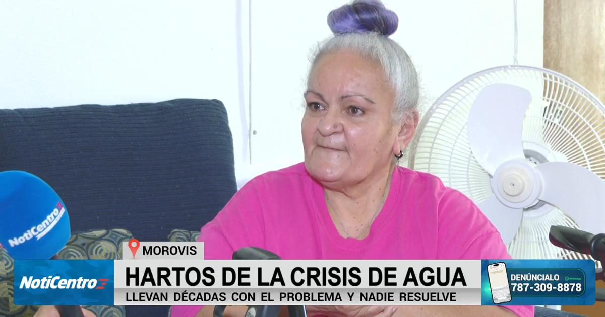Residente de Morovis exige un servicio de agua potable consistente
