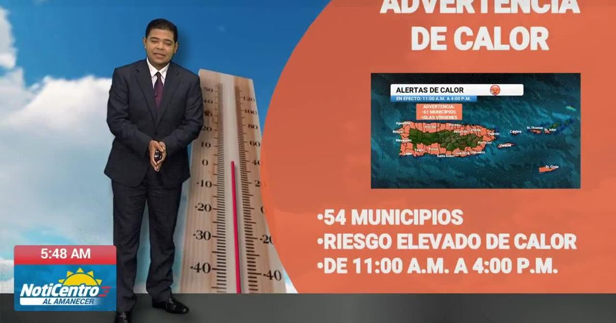 Tiempo: primera advertencia de calor del 2026 por índices de 111 grados o más