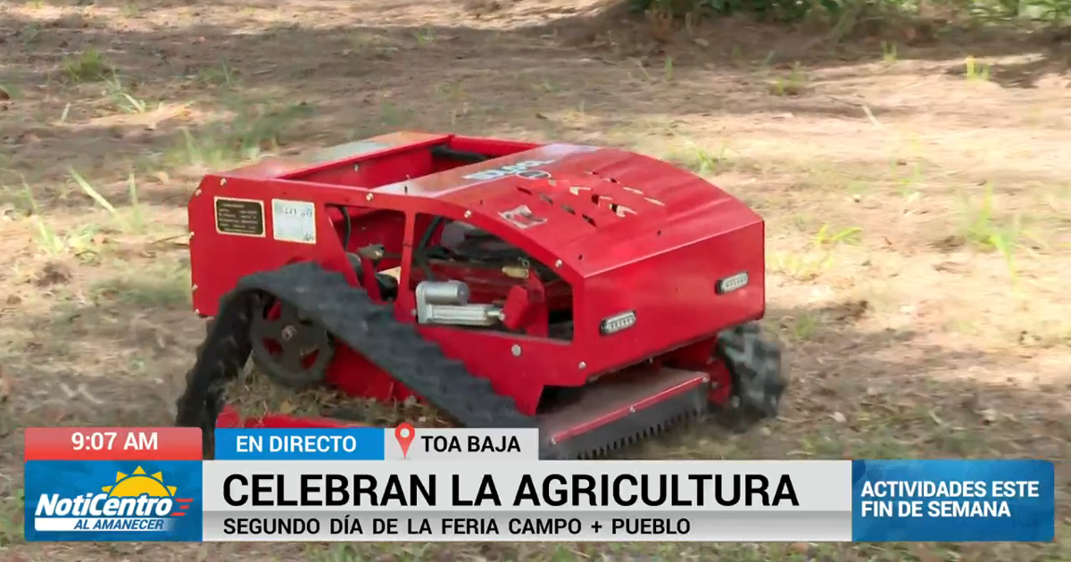 Tecnología agrícola: Podadora de grama que se administra con control remoto