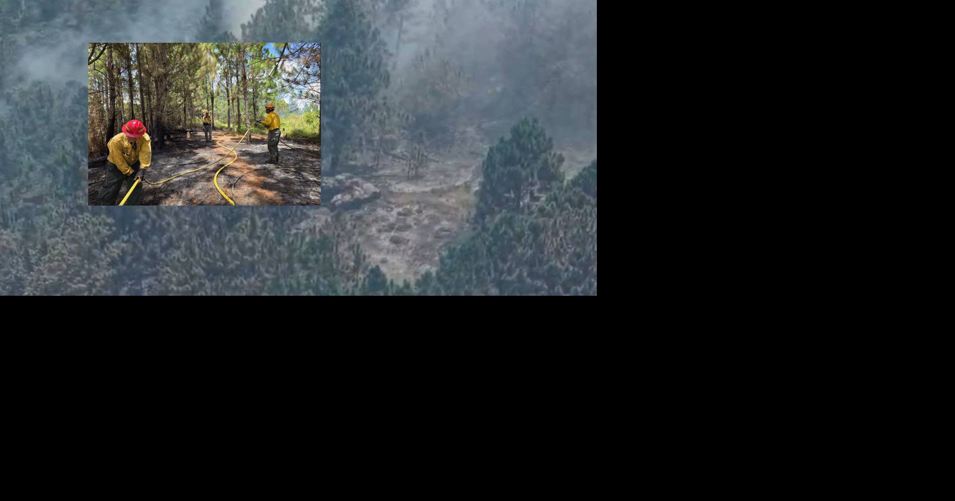 Activan la Guardia Nacional para atender fuego forestal en monte de Cayey