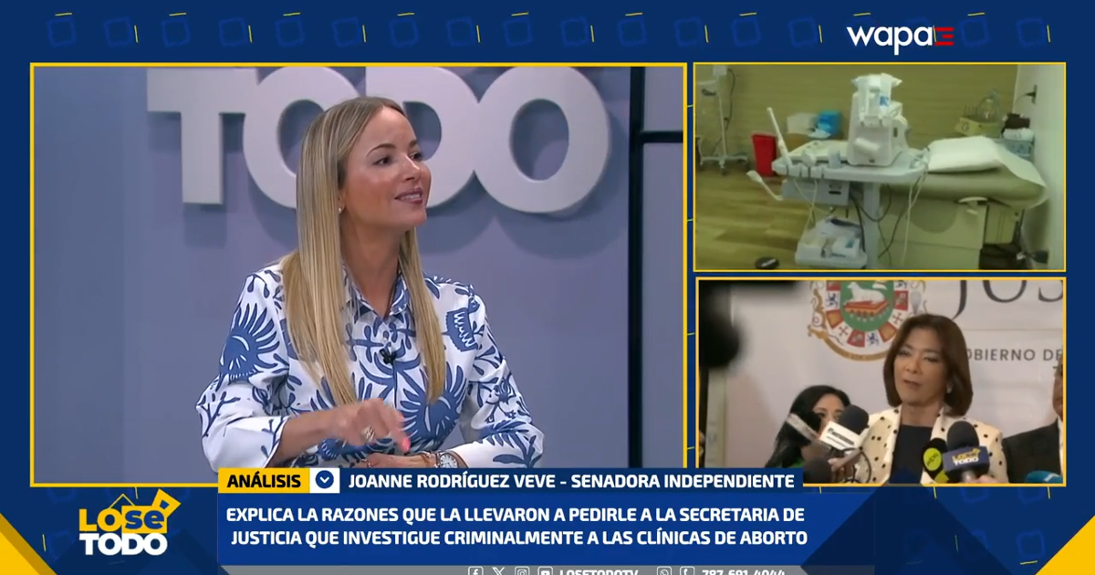 Senadora Joanne Rodríguez Veve solicita investigación criminal contra clínicas de aborto