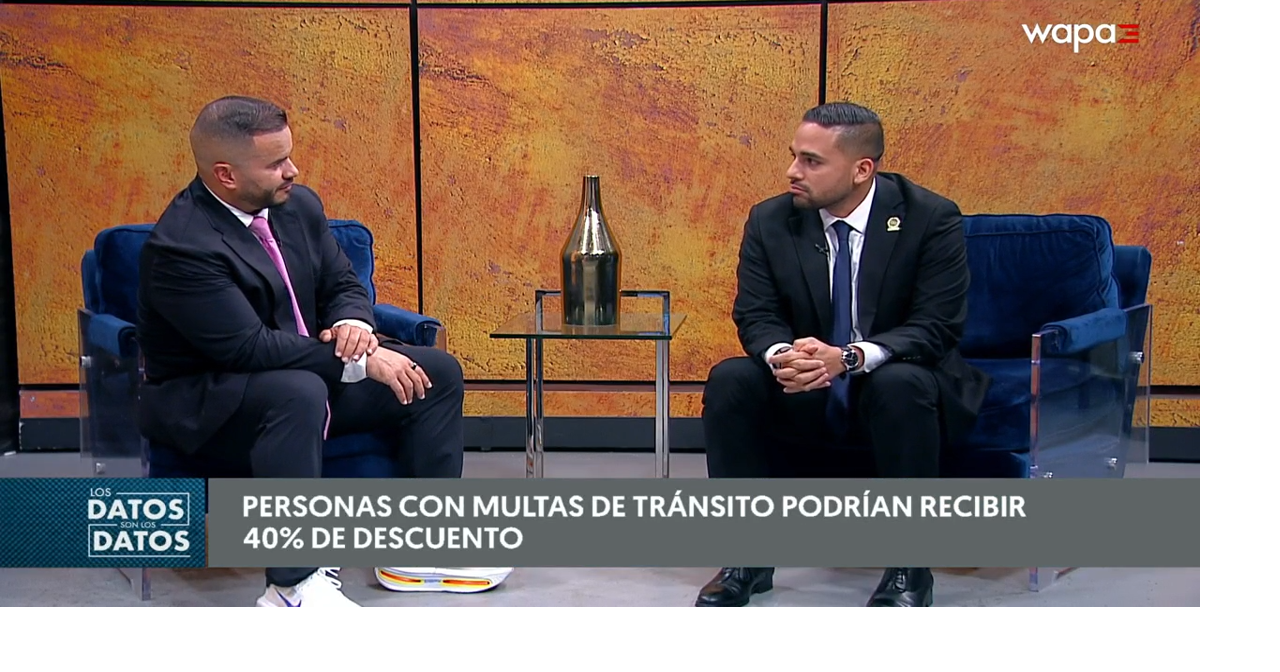 Amnistía de multas de tránsito supera meta y recauda $71 millones, dice "Cheito" Hernández