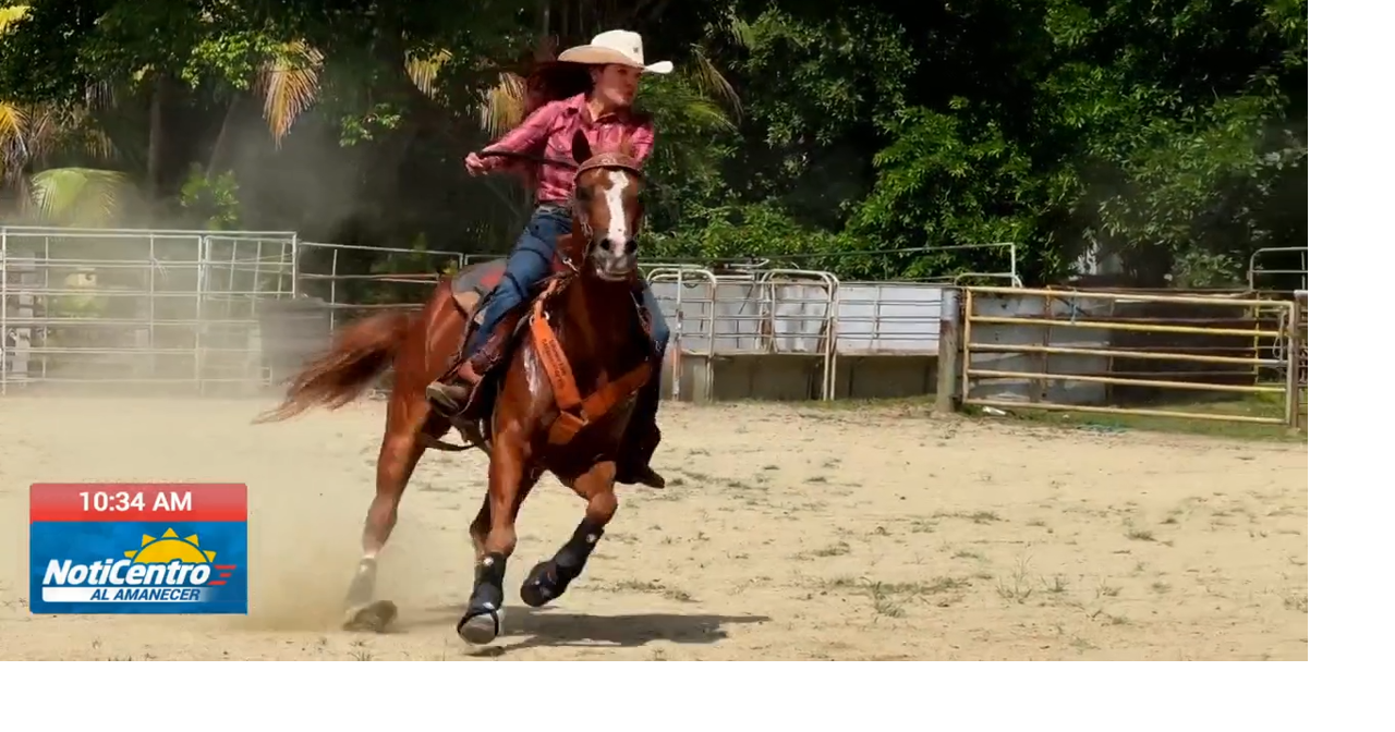 Joven jinete de 21 años brilla en evento de barriles con su caballo "El Compa"