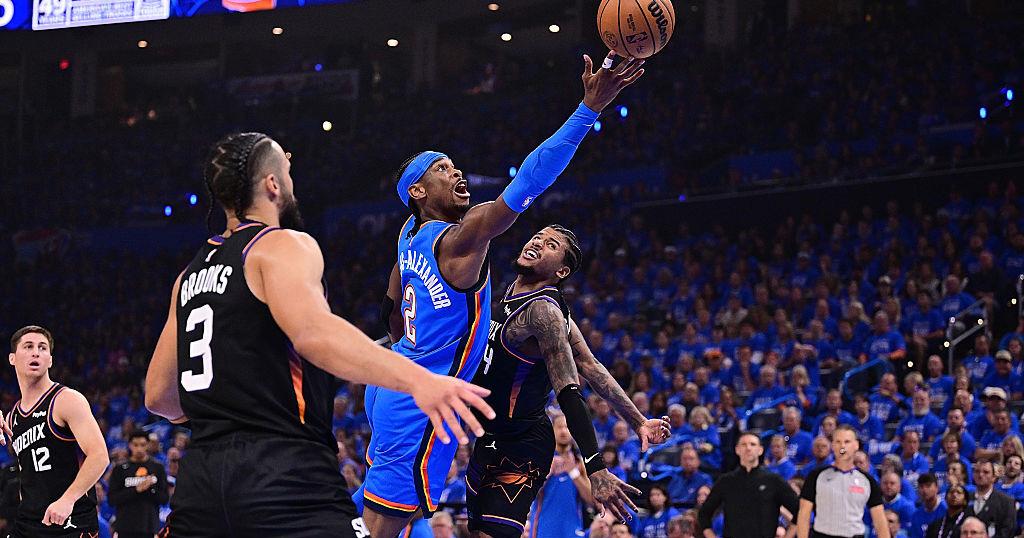 Los Oklahoma City Thunder derrotan 119 a 84 a los Phoenix Suns