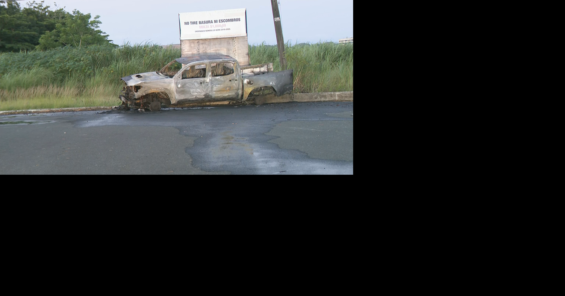 Asaltantes le roban y queman guagua a ciudadano en Toa Baja